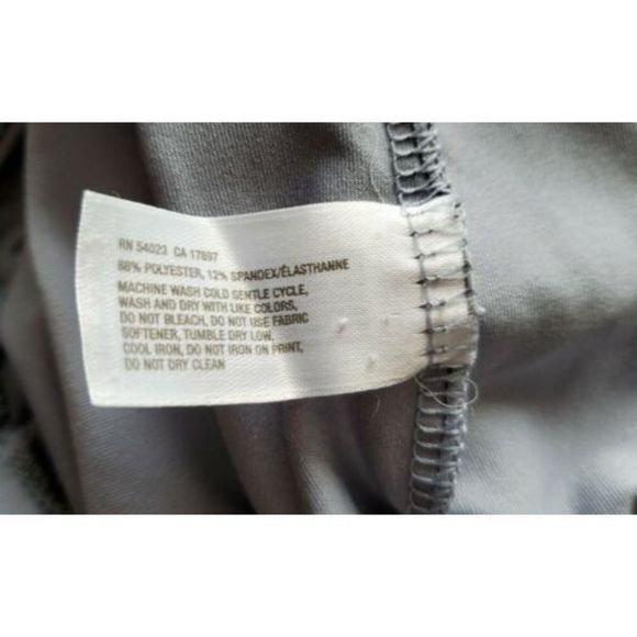 Gap Body Fit Grey Cross Strap Athletic Drawstring Tank Top - Picture 8 of 9